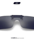 Polarized Clip On Sunglasses Clip On Glasses Square Polaroid Lens Men Women-Polarized Sunglasses-Bargain Bait Box-C1-Bargain Bait Box