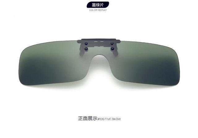 Polarized Clip On Sunglasses Clip On Glasses Square Polaroid Lens Men Women-Polarized Sunglasses-Bargain Bait Box-C2-Bargain Bait Box