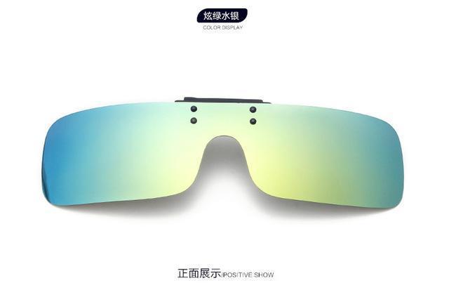 Polarized Clip On Sunglasses Clip On Glasses Square Polaroid Lens Men Women-Polarized Sunglasses-Bargain Bait Box-C4-Bargain Bait Box