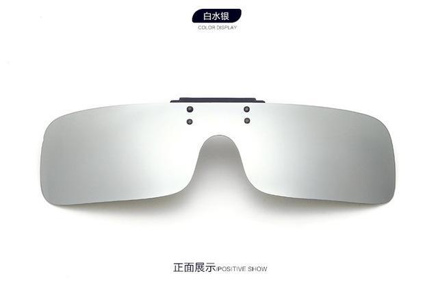 Polarized Clip On Sunglasses Clip On Glasses Square Polaroid Lens Men Women-Polarized Sunglasses-Bargain Bait Box-C5-Bargain Bait Box