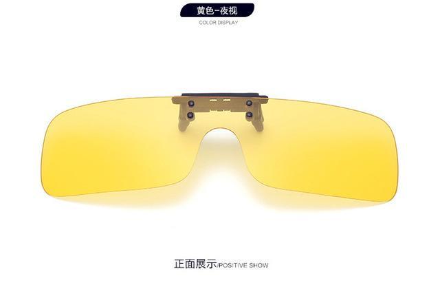 Polarized Clip On Sunglasses Clip On Glasses Square Polaroid Lens Men Women-Polarized Sunglasses-Bargain Bait Box-C6-Bargain Bait Box