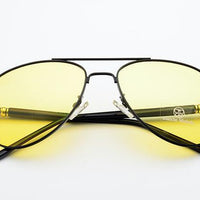 Polarized Sunglasses Men Luxury Sunglass Driving Uv400 Vintage Sun Glasses-Polarized Sunglasses-Blanche Michelle Official Store-Black Yellow-Bargain Bait Box