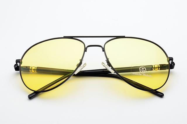 Polarized Sunglasses Men Luxury Sunglass Driving Uv400 Vintage Sun Glasses-Polarized Sunglasses-Blanche Michelle Official Store-Black Yellow-Bargain Bait Box
