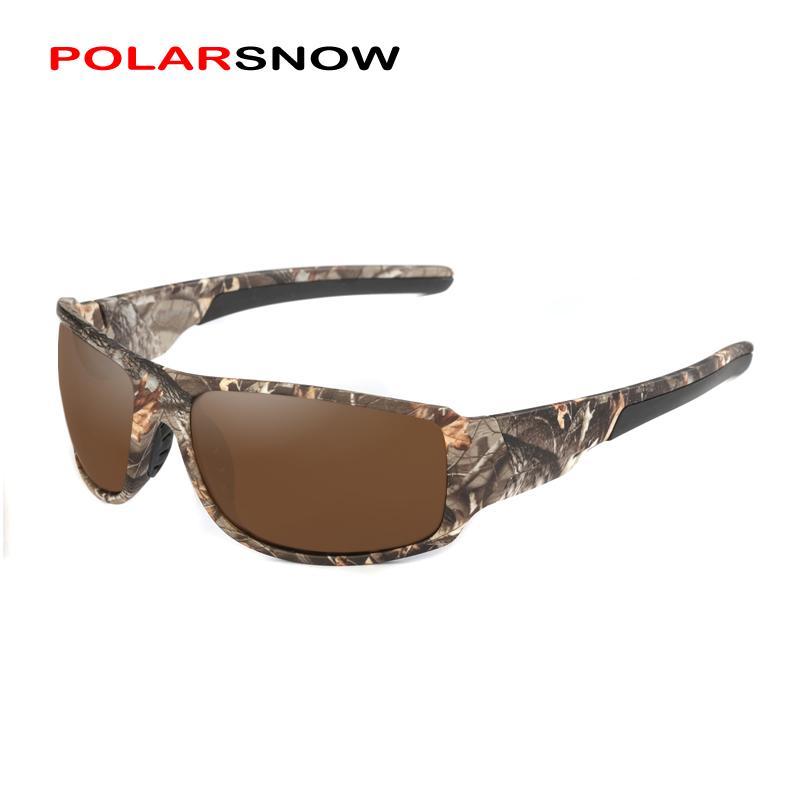 Polarsnow Camo Frame Polarized Sunglasses Goggle Men Women Sun Glasses Uv400-Polarized Sunglasses-Bargain Bait Box-Gray-Bargain Bait Box