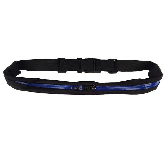 Portable Waist Double Pocket Elastic Molle Bag Barrel-Shaped Mobile Phone Belt-Bags-Bargain Bait Box-blue-Bargain Bait Box