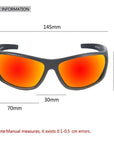 Queshark Men Polarized Fishing Sunglasses Black Uv Protection Camping Hiking-Rongtinasports Store-as picture showed-Bargain Bait Box