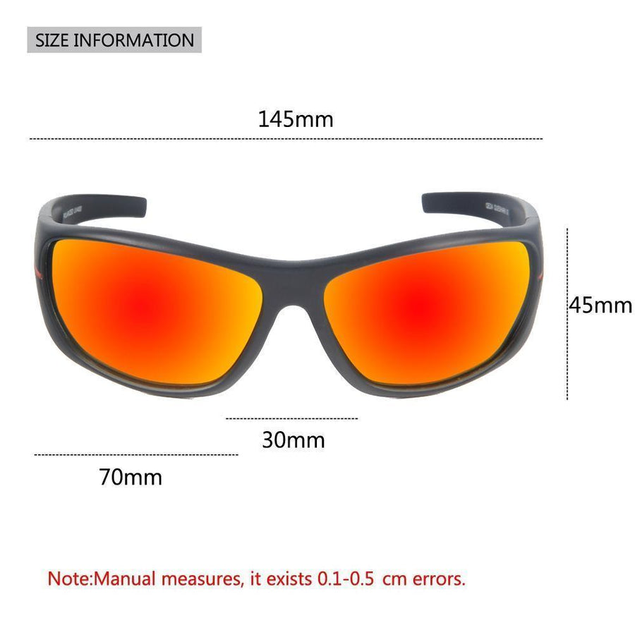 Queshark Men Polarized Fishing Sunglasses Black Uv Protection