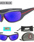 Queshark Men Polarized Fishing Sunglasses Black Uv Protection Camping Hiking-Rongtinasports Store-as picture showed2-Bargain Bait Box