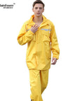 Rainfreem Impermeable Raincoat Women/Men Hood Rain Poncho Waterproof Rain Jacket-Rain Suits-Bargain Bait Box-Hood Yellow-S-Bargain Bait Box