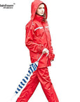 Rainfreem Impermeable Raincoat Women/Men Hood Rain Poncho Waterproof Rain Jacket-Rain Suits-Bargain Bait Box-Red-S-Bargain Bait Box
