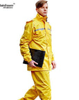Rainfreem Impermeable Raincoat Women/Men Hood Rain Poncho Waterproof Rain Jacket-Rain Suits-Bargain Bait Box-Yellow-S-Bargain Bait Box