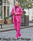 Rainfreem Raincoat Suit Impermeable Women/Men Hooded Motorcycle Poncho-Rain Suits-Bargain Bait Box-Rose Red 399-S-Bargain Bait Box
