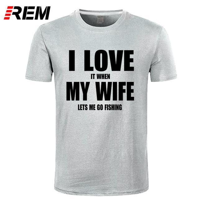 Rem Clothes Casual I Love My Wife Fishinger Cotton Funny T Shirt For Men Short-Shirts-Bargain Bait Box-3-XS-Bargain Bait Box