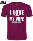 Rem Clothes Casual I Love My Wife Fishinger Cotton Funny T Shirt For Men Short-Shirts-Bargain Bait Box-6-XS-Bargain Bait Box