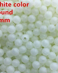 Rompin 100Pc/Bag Fishing Floats Round Beads Luminous Light Glowing Balls Buoy-Bargain Bait Box-round white 5mm-Bargain Bait Box