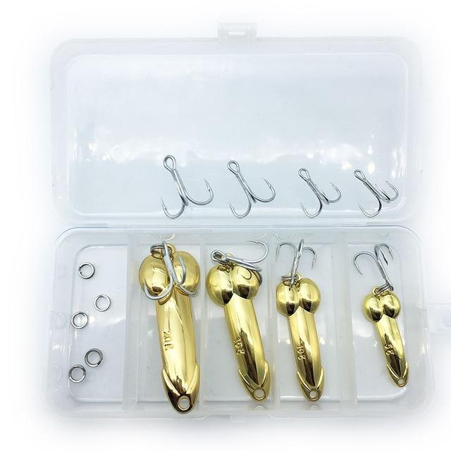 Rompin Dd Spoon 4Pcs/Box Fishing Lure-Casting &amp; Trolling Spoons-Bargain Bait Box-gold-Bargain Bait Box