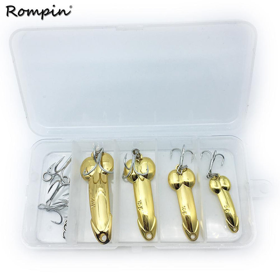 Rompin Dd Spoon 4Pcs/Box Fishing Lure-Casting & Trolling Spoons-Bargain Bait Box-gold-Bargain Bait Box