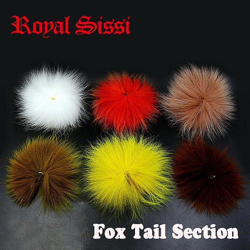 Royal Sissi 6Colors Assorted Fox Tail Hair For Fly Fishing Arctic Fox Polar Tail-Fly Tying Materials-Bargain Bait Box-Bargain Bait Box