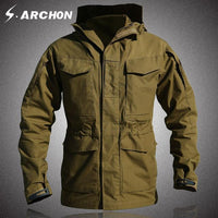 S.Archon M65 Army Clothes Tactical Windbreaker Men Winter Autumn Jacket-Cool walkers outdoor CO,LTD-Brown-S-Bargain Bait Box