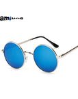 Samjune Classic Polarized Round Sunglasses Men Small Vintage Retro John Lennon-Polarized Sunglasses-Xunkai Store-C1-Bargain Bait Box