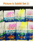 Shrimp Sabiki Kit Sea Fishing Sabiki Squid Hook Rig Jig Bait Bass Glow Sabiki-Sabiki Rigs-Bargain Bait Box-sabiki set2-Bargain Bait Box