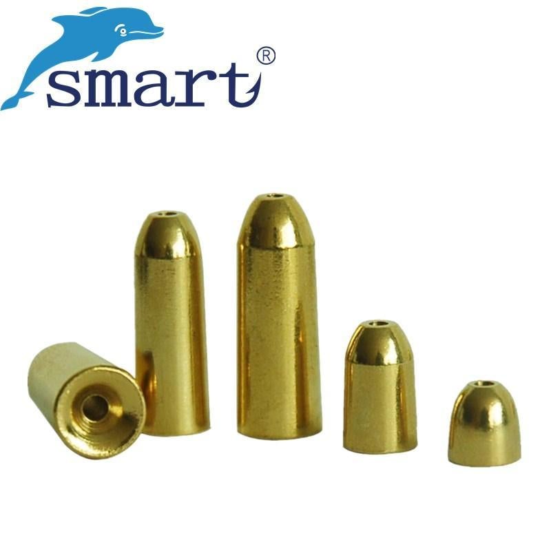 Smart Fishing Sinker 20Pcs 1.8G,3.5G,5G,7G,10G Gold Copper Weight Assorted-Bullet Weights-Bargain Bait Box-1800mg-Bargain Bait Box