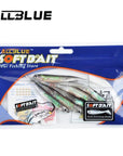 Soft 6Pcs/Lot 2.8G/95Mm Shad Fishing Worm Swimbaits Jig Head Soft-Unrigged Plastic Swimbaits-Bargain Bait Box-Black-Bargain Bait Box