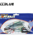 Soft 6Pcs/Lot 2.8G/95Mm Shad Fishing Worm Swimbaits Jig Head Soft-Unrigged Plastic Swimbaits-Bargain Bait Box-Blue-Bargain Bait Box