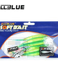 Soft 6Pcs/Lot 2.8G/95Mm Shad Fishing Worm Swimbaits Jig Head Soft-Unrigged Plastic Swimbaits-Bargain Bait Box-Green-Bargain Bait Box