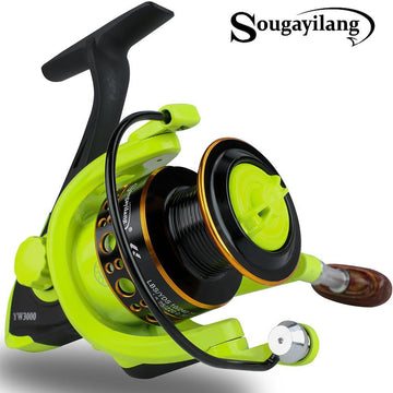 Sougayilang 12 Bb 5.0：1 Freshwater Spinning Series Carp Fishing Reel For Bass-Fishing Reels-Sougayilang Co,Ltd Store-Gold-1000 Series-Bargain Bait Box