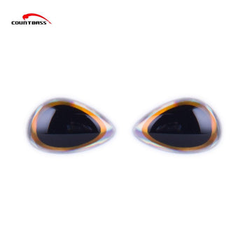 Special 3D Holographic Eyes,Gold Rims 3D Eyes-Fish Eyes-Bargain Bait Box-6mm-Bargain Bait Box