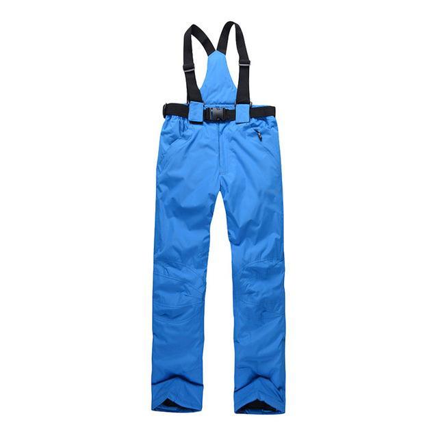 Sports Women Ski Pants Suspenders Men Windproof Waterproof Warm Colorful Snow-Snow Pants-Bargain Bait Box-Dark blue-S-Bargain Bait Box