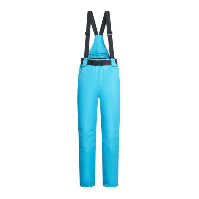 Sports Women Ski Pants Suspenders Men Windproof Waterproof Warm Colorful Snow-Snow Pants-Bargain Bait Box-Light blue-S-Bargain Bait Box