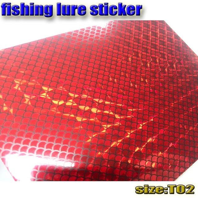 Sticker Fish Scale Skin ,Holographic, 10Papers Fishing Stickers 73Mm X 100Mm-Holographic Stickers-Bargain Bait Box-T02 10paper-Bargain Bait Box