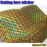 Sticker Fish Scale Skin ,Holographic, 10Papers Fishing Stickers 73Mm X 100Mm-Holographic Stickers-Bargain Bait Box-T03 10paper-Bargain Bait Box