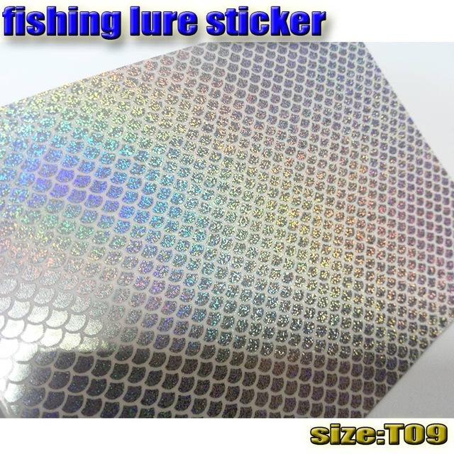 Sticker Fish Scale Skin ,Holographic, 10Papers Fishing Stickers 73Mm X 100Mm-Holographic Stickers-Bargain Bait Box-T09 10paper-Bargain Bait Box