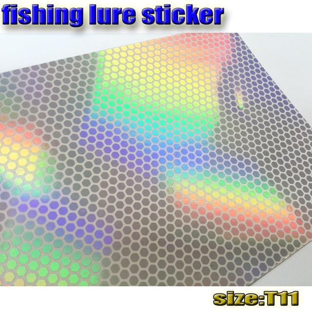 Sticker Fish Scale Skin ,Holographic, 10Papers Fishing Stickers 73Mm X 100Mm-Holographic Stickers-Bargain Bait Box-T11 10paper-Bargain Bait Box