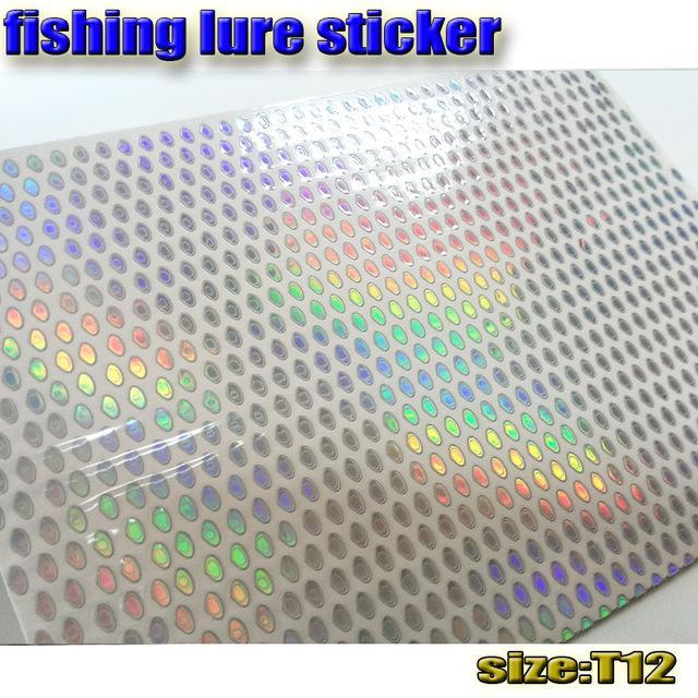 Sticker Fish Scale Skin ,Holographic, 10Papers Fishing Stickers 73Mm X 100Mm-Holographic Stickers-Bargain Bait Box-T12 10paper-Bargain Bait Box