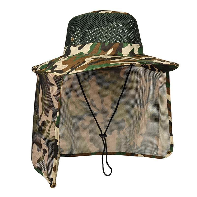 Sun Protection Hat Military Fishing Cap With Wide Brim And Shawl Neck Protection-Hats-Bargain Bait Box-Bargain Bait Box
