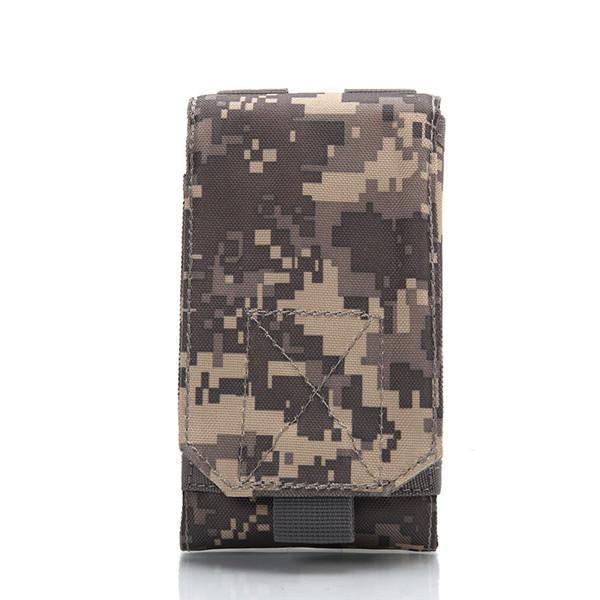 Tactical Phone Bag Molle Camo Camo Bag Hook Loop Belt Pouch 1000D Nylon Mobile-Bags-Bargain Bait Box-iphone7plusACU-Other-Bargain Bait Box