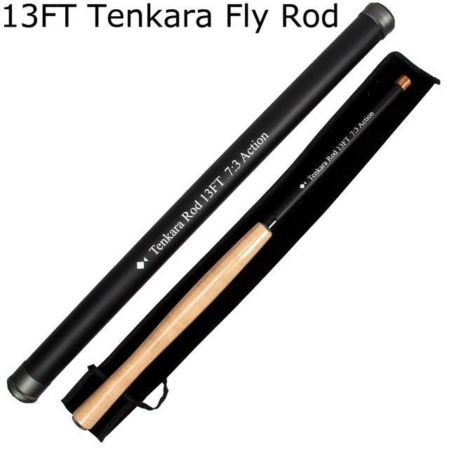 Tenkara Fly Rod 12 / 13Ft Telescoping Fishing Pole Carbon Fiber Fly Fishing Rod-Fly Fishing Rods-Bargain Bait Box-Yellow-Bargain Bait Box