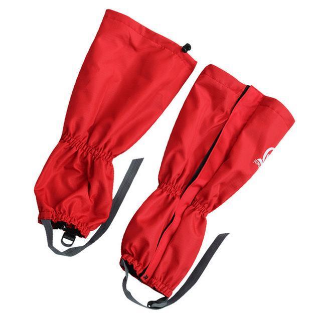 Theraml Fleece ,Trekking Warm Leg Gaiters Waterproof Climbing,Hunting Leg-Gaiters-Bargain Bait Box-Red-One Size-Bargain Bait Box