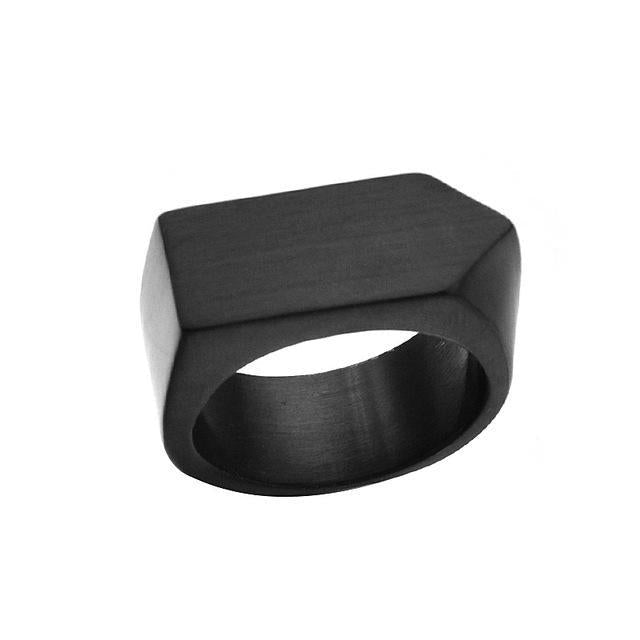 Titanium Steel Arrows Geometric Modeling, Outdoor Edc Self-Defense Ring, First-tim milyar Official Store-Black-Bargain Bait Box