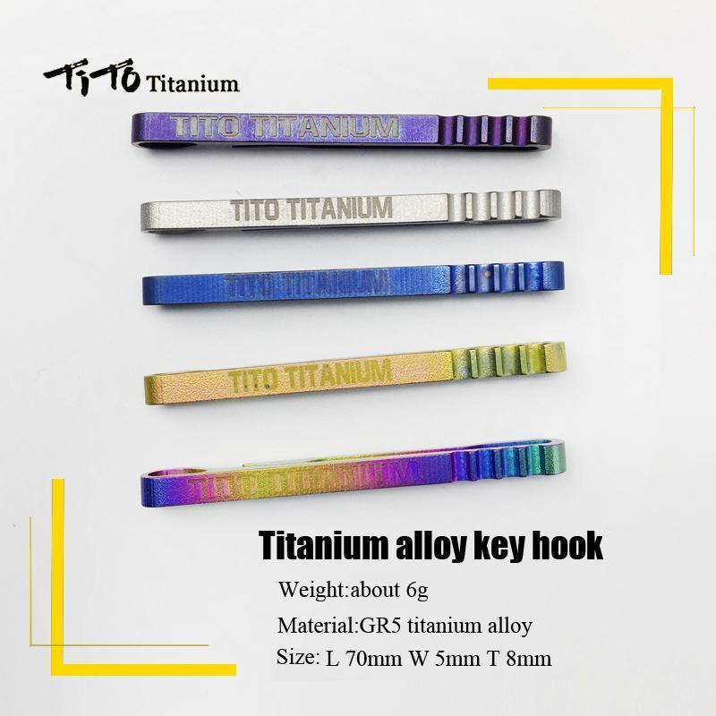 Tito Strength Titanium Alloy Key Hook Carabiner Keyhook Keychain Hooks Key-Cords &amp; Carabiners-Bargain Bait Box-Colorful-Bargain Bait Box