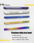 Tito Strength Titanium Alloy Key Hook Carabiner Keyhook Keychain Hooks Key-Cords & Carabiners-Bargain Bait Box-Colorful-Bargain Bait Box