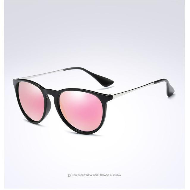 Tortoise Brown Polarized Sunglasses Womens Retro Vintage Cat Eye Sunglasses-Polarized Sunglasses-Bargain Bait Box-Black Pink-Bargain Bait Box
