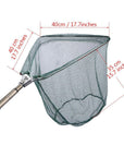 Triangular Landing Net 40X40Cm Foldable Fishing Net With Aluminum 3 Section-Fishing Nets-Bargain Bait Box-Bargain Bait Box