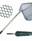Triangular Landing Net 40X40Cm Foldable Fishing Net With Aluminum 3 Section-Fishing Nets-Bargain Bait Box-Bargain Bait Box
