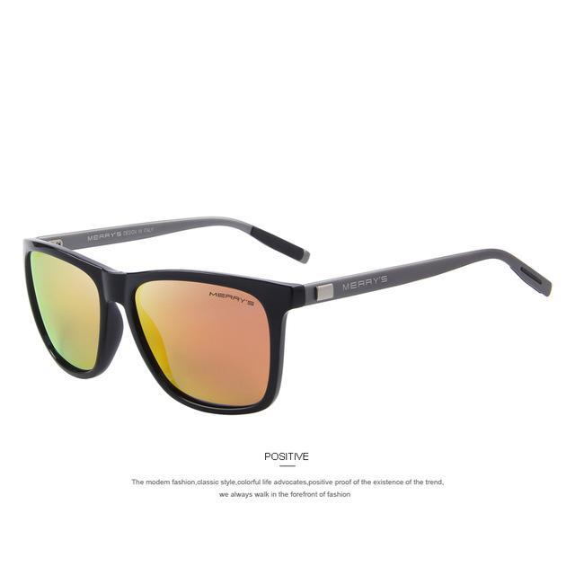 Unisex Retro Aluminum Sunglasses Polarized Lens Vintage Sun Glasses For-Polarized Sunglasses-Bargain Bait Box-C06 Red-Bargain Bait Box