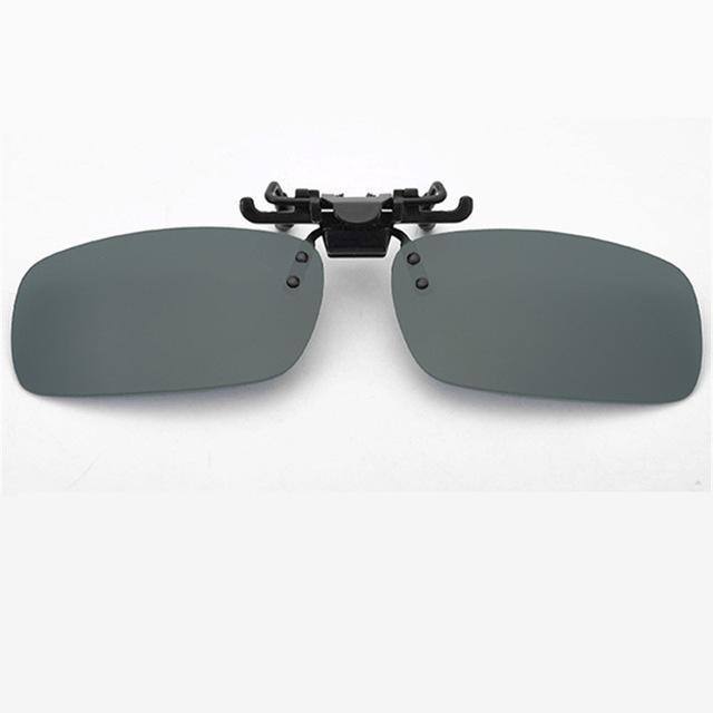 Uv400 Polarized Lens Myopia Clip On Sunglasses Men Women Night Vision Clip On-Polarized Sunglasses-Bargain Bait Box-L Dark Green-Black-Bargain Bait Box